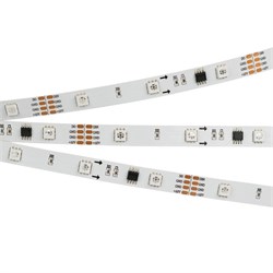 Лента SPI-5000-AM 12V RGB (5060, 150 LED x3, 1804) (arlight, Открытый, IP20) 021227 - фото 33321