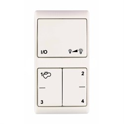 настенный пульт 5сцен или управление 3 группами белый DALI WCU 8 ADVANCED W  4050300658292 - фото 33773