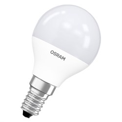 Лампа LV CLP 60   7SW/830 220-240V FR  E14 560lm  180* 25000h шарик OSRAM LED- 4058075579620 - фото 34136