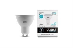 Лампа Gauss Elementary MR16 11W 850lm 4100K GU10 LED 1/10/100 13621 - фото 34338