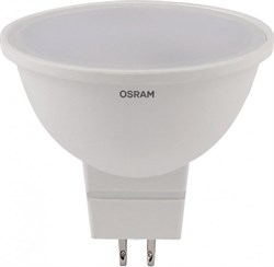 Лампочка светодиодная OSRAM LED Value MR16, 800лм, 8Вт, 3000К (теплый белый свет), Цоколь GU5.3, колба MR16, упаковка 5 шт 4058075585102 - фото 34365