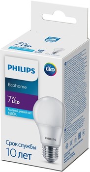 LED лампа Ecohome LEDBulb   7-65W E27 865 220V A60 матов.  540lm -   PHILIPS 929002298817 - фото 34472