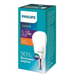 Лампа ESS LEDLustre 5.5-60W E14 827 P45 FR 450lm -   PHILIPS 929001960107 - фото 34499