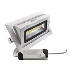 FL-LED DLD 40W 4200K 243x150x90 40W 3600Lm  встраиваемый поворотный прямоугол 609540 - фото 34607