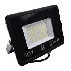 Прожектор Gauss Qplus 50W 6000lm 6500K 175-265V IP65 черный LED 1/10 613511350 - фото 34609
