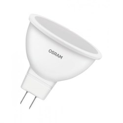Лампа светодиодная OSRAM LED Star MR16, 400лм, 5Вт, 3000К (теплый белый свет), Цоколь GU5.3, колба MR16, софит 4058075480469 - фото 34729