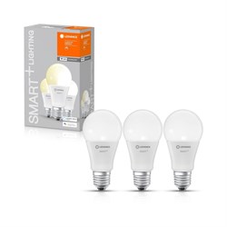 Лампа SMART+ WiFi Classic Dimmable 60 9 W/2700K E27 (3шт в упаковке) -   светодиодная 4058075485716 - фото 34839