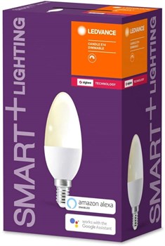 Лампа SMART Candle Dimmable 40 5 W/2700K E14 4058075208421 - фото 34862