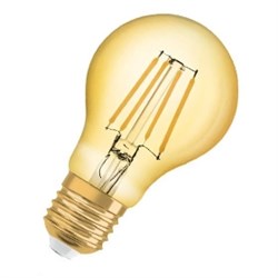 Лампа светодиодная филаментная OSRAM Vintage 1906 A, 865 лм, 8Вт (замена 68Вт), 2500K (теплый белый 4058075293359 - фото 35225