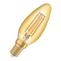 Лампа светодиодная филаментная OSRAM Vintage 1906 B, 410 лм, 4Вт (замена 35Вт), 2400K (теплый белый 4058075293434 - фото 35228