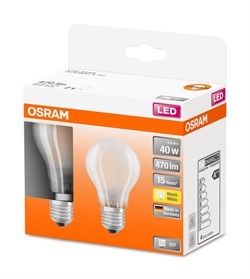 Лампа светодиодная OSRAM LEDSCLA40 4W/827 230VGLFR E27 5X2 4058075132856 - фото 35295