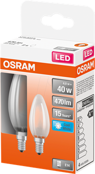 Лампа светодиодная OSRAM LEDSCLB40 4W/840 230VGLFR E14 5X2 4058075435247 - фото 35774