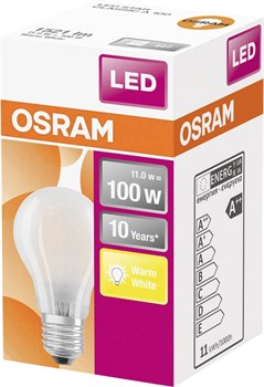 LEDSCLA100 10W/827 230VGLFR E2710X1OSRAM 4058075124660 - фото 36439