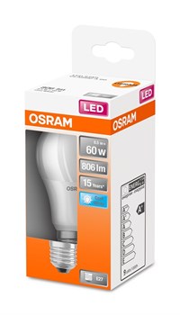 LEDSCLA60 8,5W/840 230VFR E27 10X1 OSRAM 4058075430693 - фото 36447