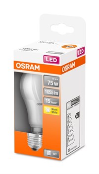 LEDSCLA75 10W/827 230VFR E27 10X1  OSRAM 4058075122529 - фото 36449