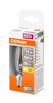 LEDSCLB15 1,5W/827 230V FIL E1410X1OSRAM 4058075436701 - фото 36461