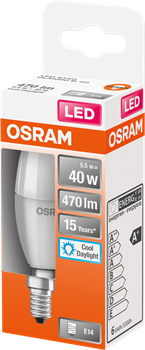 LEDSCLB40 5,5W/865 230VFR E14 10X1 OSRAM 4058075430976 - фото 36483
