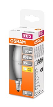 LEDSCLB60 7,5W/827 230VFR E14 10X1 OSRAM 4058075428546 - фото 36484
