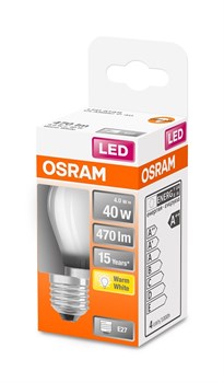Лампа OSRAM LED SCLP40 4W/827 230VGLFR E27 10X1 4058075437067 - фото 36507