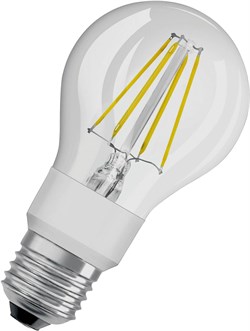 Лампа светодиодная OSRAM LEDSCLB40GD 4,5W/827 230V FILE144X1 4058075435490 - фото 36567