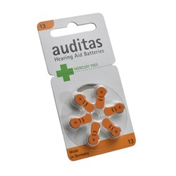 Батарейки для слуховых аппаратов 13 Auditas MF Varta-Microbattery - (блистер 6шт) 2000001125625 - фото 37608