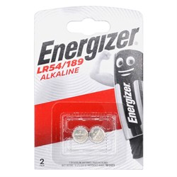 Батарейки алкалиновые ENERGIZER Alkaline LR54/189 BL2 - (блистер 2шт) 7638900083088 - фото 37621