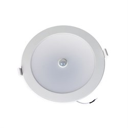 Встраиваемый светодиодный светильник LIGA-prs  25W 230V 4000K 90гр. D=225мм (d=195-210мм) 2600Лм PF-0.9, IP44 -   c датчиком движения DL-2000000302843 - фото 37799