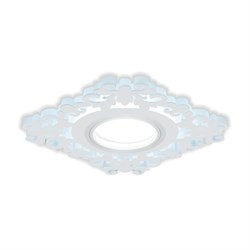 Светильник Gauss Backlight BL131 Квадрат/узор. Белый, Gu5.3, 3W, LED 3000K 1/40 BL131 - фото 37840