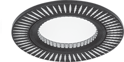 Светильник Gauss Aluminium AL014 Круг. Черный/Хром, Gu5.3 1/100 AL014 - фото 37844