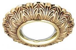 Светильник Gauss Antique CA049 Круг. Золото/Черный Gu5.3 1/40 CA049 - фото 37854