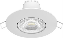 Светильник Gauss Downlight круг 6W 520lm 4000K 100-265V IP20 монтаж ?65 90*56мм белый LED 1/40 947411206 - фото 37859