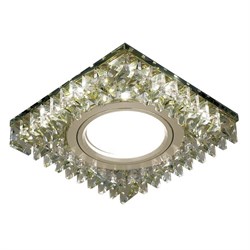 Светильник Gauss Backlight BL033 Квадрат. Шампань/Кристалл/Хром, Gu5.3, LED 2700K 1/40 BL033 - фото 37860