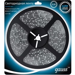 Лента LED 2835/60-SMD 4.8W  12V DC синий IP66 (блистер 5м) 311000505 - фото 37899