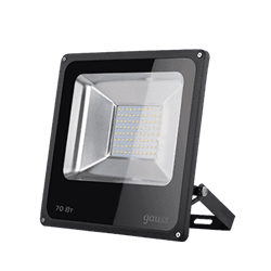 Прожектор Gauss Elementary 70W 7200lm 6500К 175-265V IP65 черный LED 1/10 613100370 - фото 37902