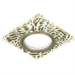 Светильник Gauss Backlight BL063 Квадрат. Золотой узор/Золото, Gu5.3, LED 2700K 1/40 BL063 - фото 37906