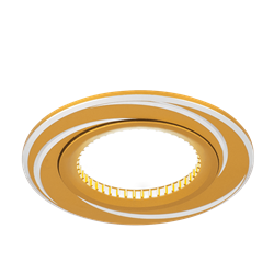 Светильник Gauss Aluminium AL015 Круг. Золото/Хром, Gu5.3 1/100 AL015 - фото 37913
