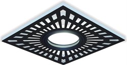 Светильник Gauss Backlight BL126 Квадрат. Черный, Gu5.3, 3W, LED 4000K 1/40 BL126 - фото 37916