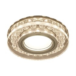 Светильник Gauss Backlight BL046 Кругл. Черный/Кристалл/Хром, Gu5.3, LED 2700K 1/40 BL046 - фото 37920