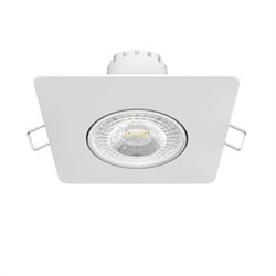 Светильник Gauss Downlight квадрат 6W 500lm 3000K 100-265V IP20 монтаж ?65 90*56мм белый LED 1/40 948411106 - фото 37933