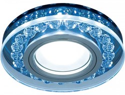 Светильник Gauss Backlight BL047 Кругл. Черный/Кристалл/Хром, Gu5.3, LED 4100K 1/40 BL047 - фото 37963