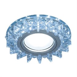 Светильник Gauss Backlight BL036 Кругл. Черный/Кристалл/Хром, Gu5.3, LED 4100K 1/40 BL036 - фото 37968