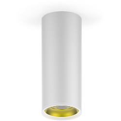 Светильник Gauss Overhead накл цил 12W 900lm 3000K 170-240V IP20 79*200мм белый золото LED 1/30 HD012 - фото 37975