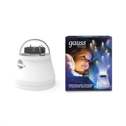 Светильник  4W 220-240V белый со сменной проекцией с кабелем электропитания и выключателем LED 1/50 DIY0011 - фото 38051