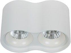 Светильник Gauss Overhead наклдвойной цилиндр 24W 1600lm 3000K 170-240V IP20 180*100мм белый LED 1/1 HD032 - фото 38175