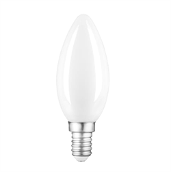 Лампа Gauss Filament Свеча 9W 590lm 3000К Е14 milky диммируемая LED 1/10/50 103201109-D - фото 38275