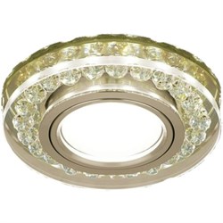 Светильник Gauss Backlight BL048 Кругл. Шампань/Кристалл/Хром, Gu5.3, LED 2700K 1/40 BL048 - фото 38427