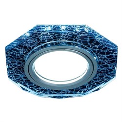 Светильник Gauss Backlight BL069 Восемь гран. Черный/Серебро/Хром, Gu5.3, LED 4100K 1/40 BL069 - фото 38429