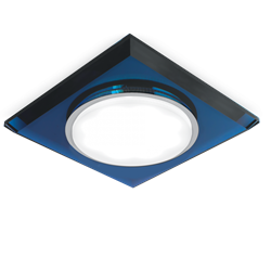 Светильник Gauss Tablet GX206 Квадрат. Кристал/Синий, GX53 1/50 GX206 - фото 38437