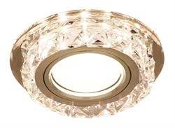 Светильник Gauss Backlight BL044 Кругл. Кристалл/Хром, Gu5.3, LED 2700K 1/40 BL044 - фото 38456