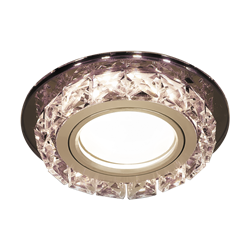 Светильник Gauss Backlight BL041 Кругл. Черный/Кристалл/Хром, Gu5.3, LED 2700K 1/40 BL041 - фото 38474